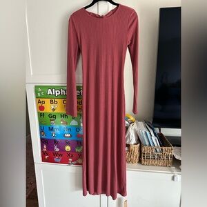 Reformation Benedict Dress in Rust